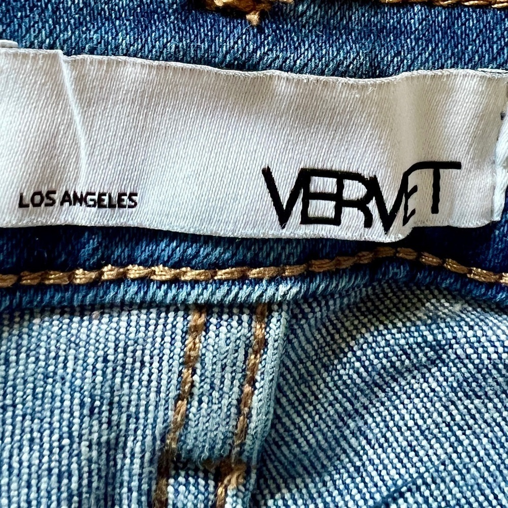 VERVET Raw Hem Cut-Off Denim Shorts - Size 25 - Picture 9 of 11